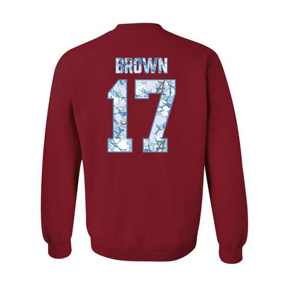 Alabama - NCAA Football : Trae'shawn Brown - Hydrobama™ Crewneck Sweatshirt-1