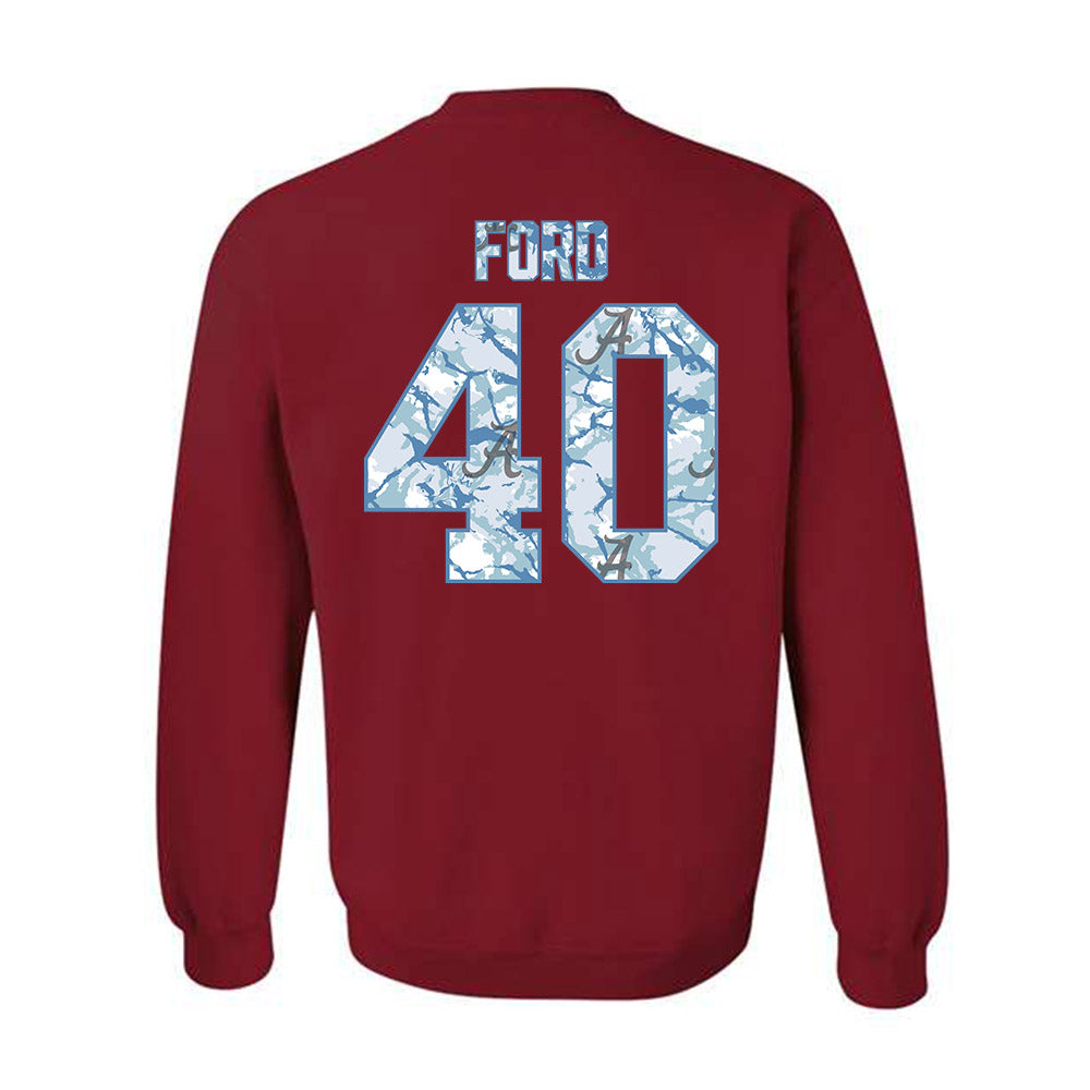 Alabama - NCAA Football : Josh Ford - Hydrobama™ Crewneck Sweatshirt-1