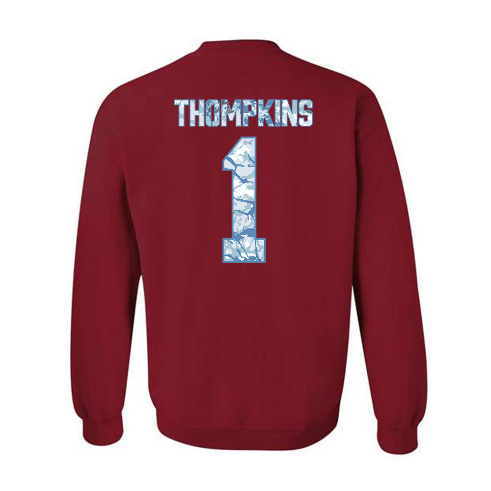 Alabama - NCAA Football : Devan Thompkins - Hydrobama™ Crewneck Sweatshirt-1