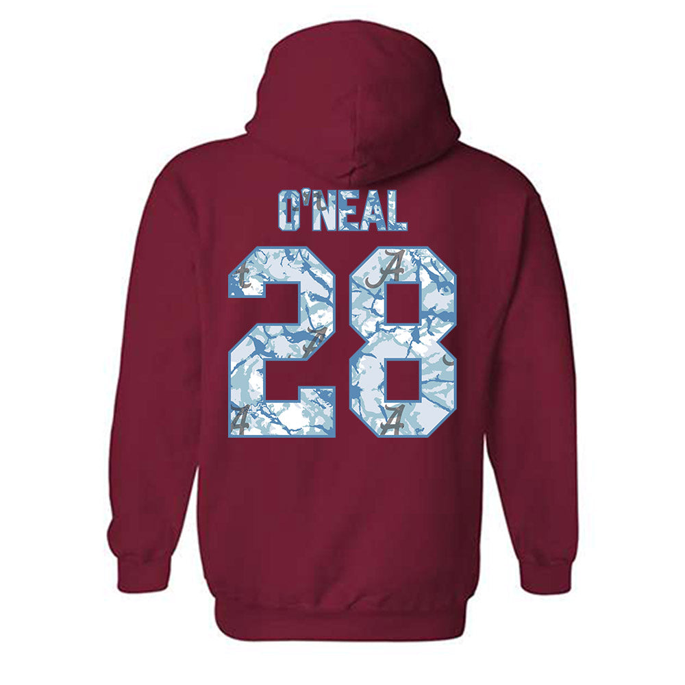 Alabama - NCAA Football : Carmelo O'Neal - Hydrobama™ Hooded Sweatshirt-1