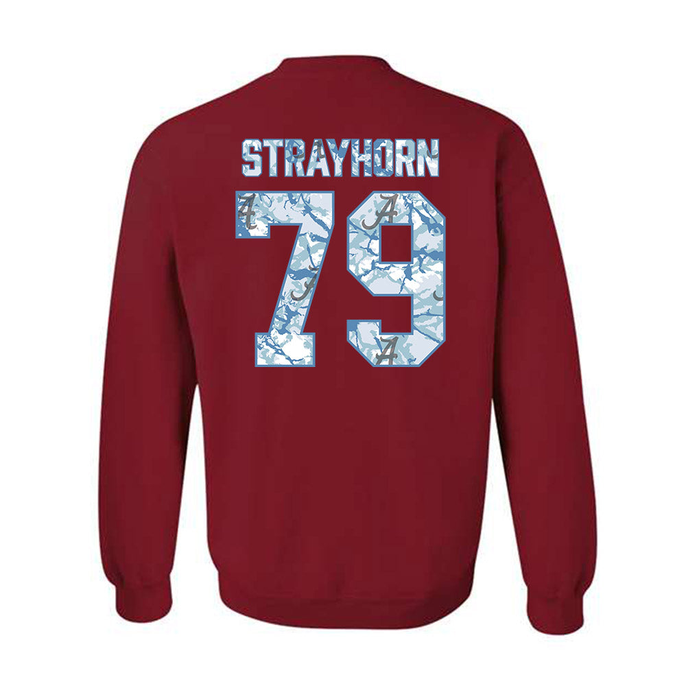 Alabama - NCAA Football : Kaden Strayhorn - Hydrobama™ Crewneck Sweatshirt-1