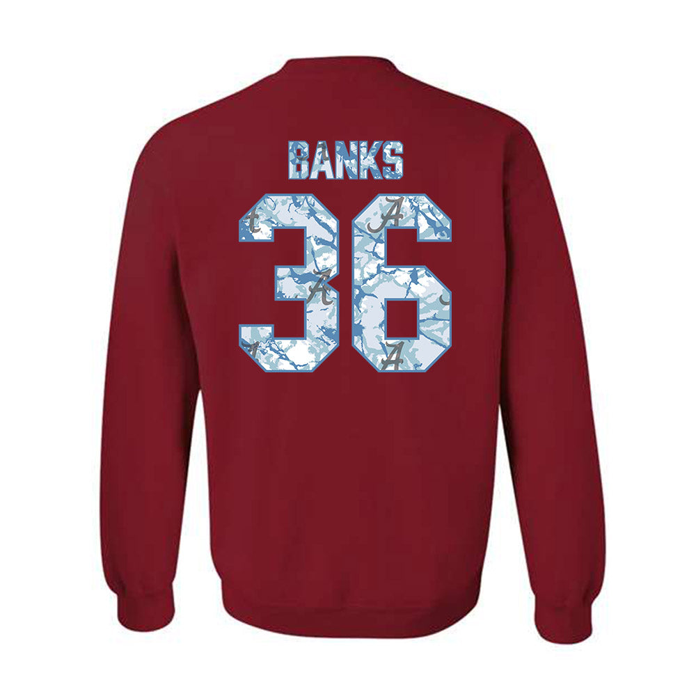 Alabama - NCAA Baseball : Hagan Banks - Hydrobama™ Crewneck Sweatshirt-1
