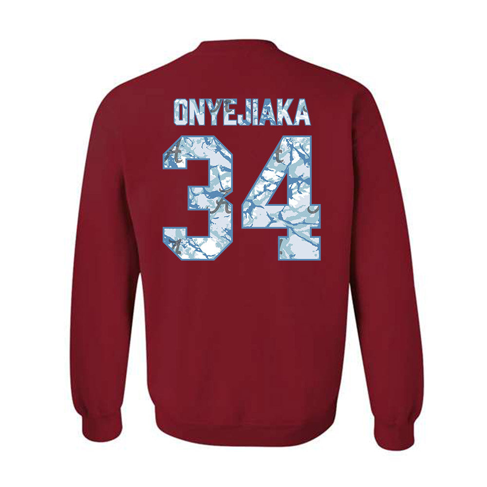 Alabama - NCAA Men's Basketball : Collins Onyejiaka - Hydrobama™ Crewneck Sweatshirt-1