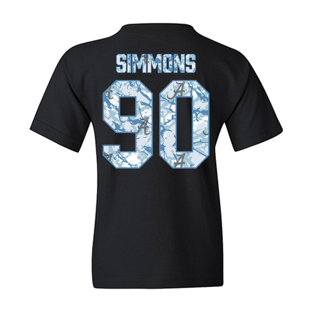 Alabama - NCAA Football : London Simmons - Youth T-Shirt-1