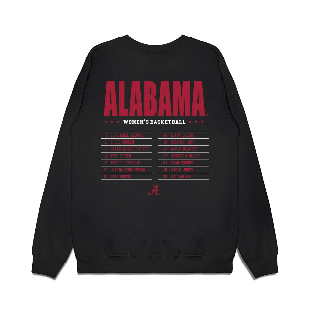 Alabama - NCAA Women's Basketball : - Roster Premium Crewneck Sweatshirt-1