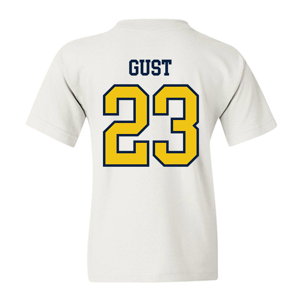 Michigan - NCAA Men's Ice Hockey : Miles Gust - Classic Shersey Youth T-Shirt-1