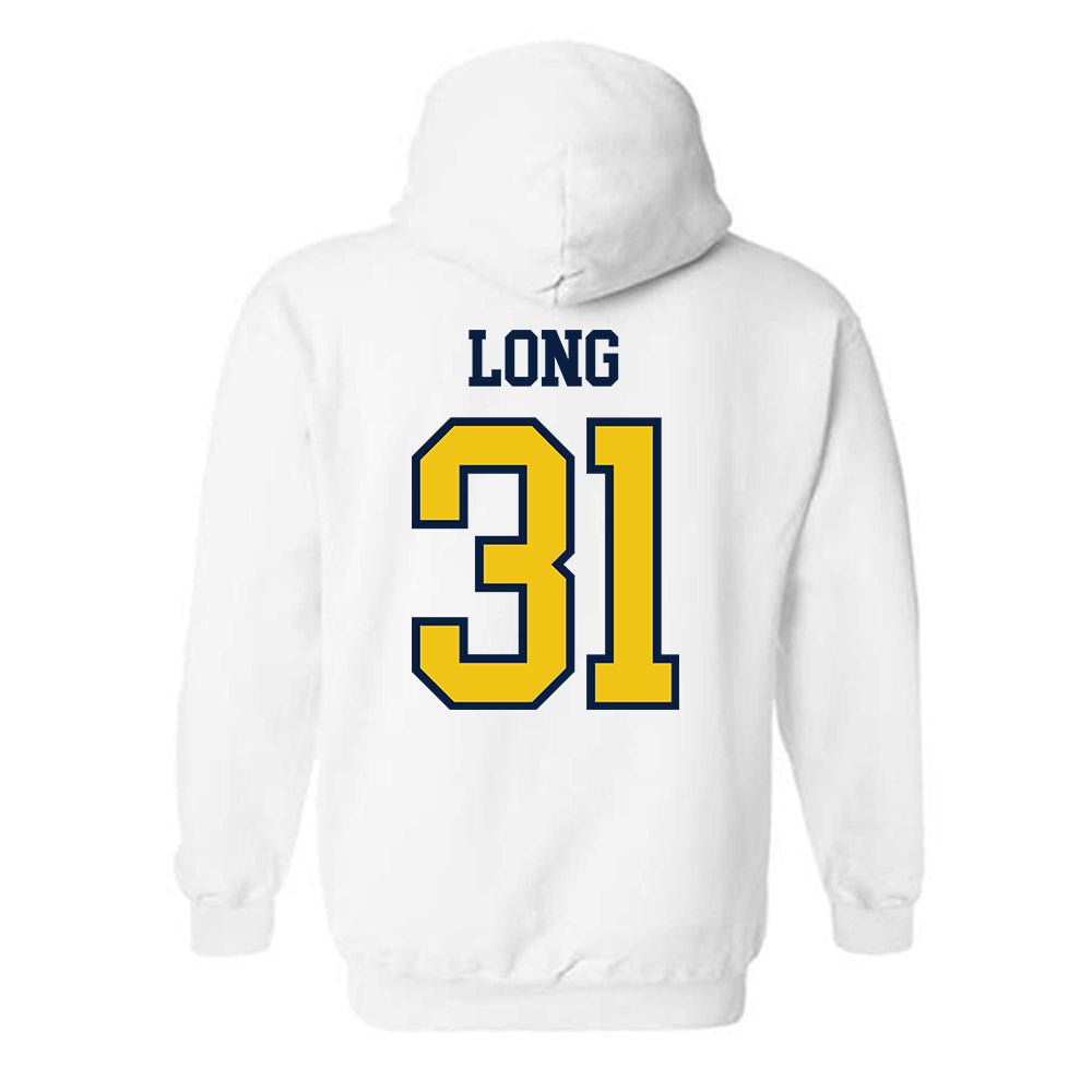 Michigan - NCAA Men's Lacrosse : Jack Long - Classic Shersey Hooded Sweatshirt-1