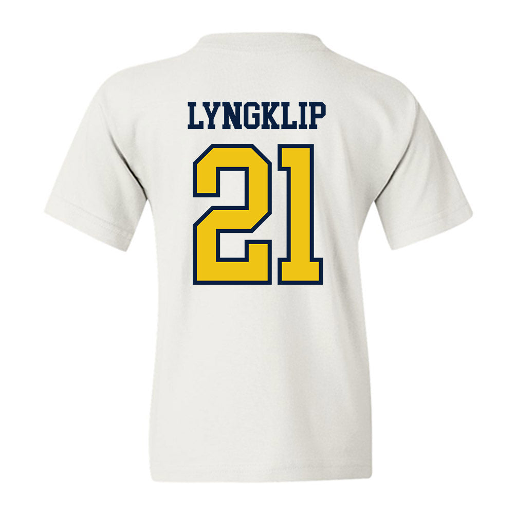 Michigan - NCAA Men's Lacrosse : Ryan Lyngklip - Classic Shersey Youth T-Shirt-1