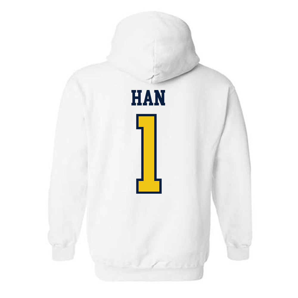 Michigan - NCAA Men's Lacrosse : Matt Han - Classic Shersey Hooded Sweatshirt-1