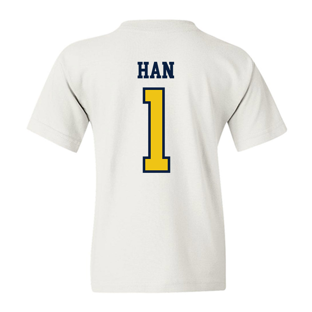 Michigan - NCAA Men's Lacrosse : Matt Han - Classic Shersey Youth T-Shirt-1