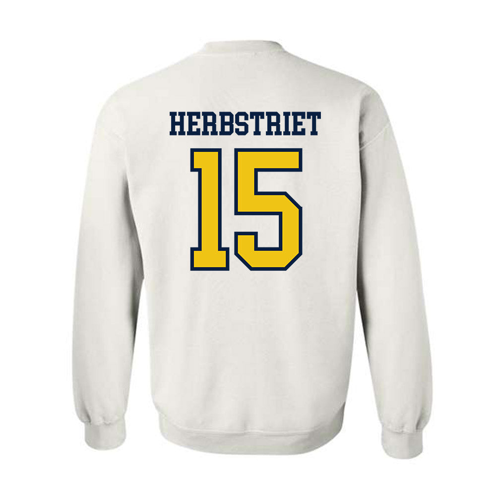 Michigan - NCAA Football : Chase Herbstriet - Classic Shersey Crewneck Sweatshirt-1