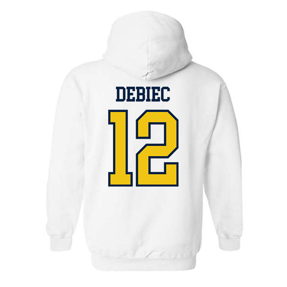 Michigan - NCAA Baseball : Max Debiec - Classic Shersey Hooded Sweatshirt-1
