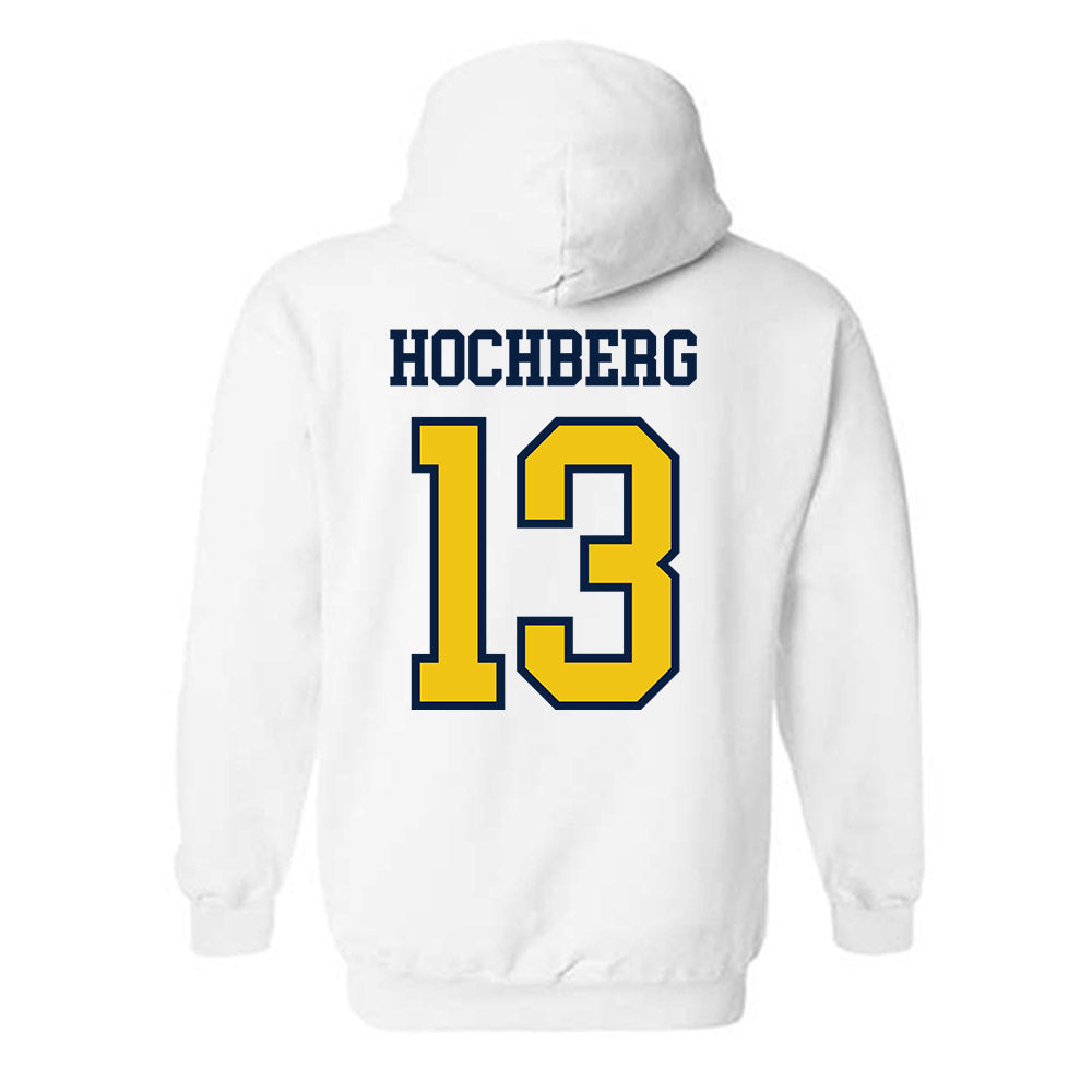 Michigan - NCAA Men's Basketball : Harrison Hochberg - Classic Shersey Hooded Sweatshirt-1