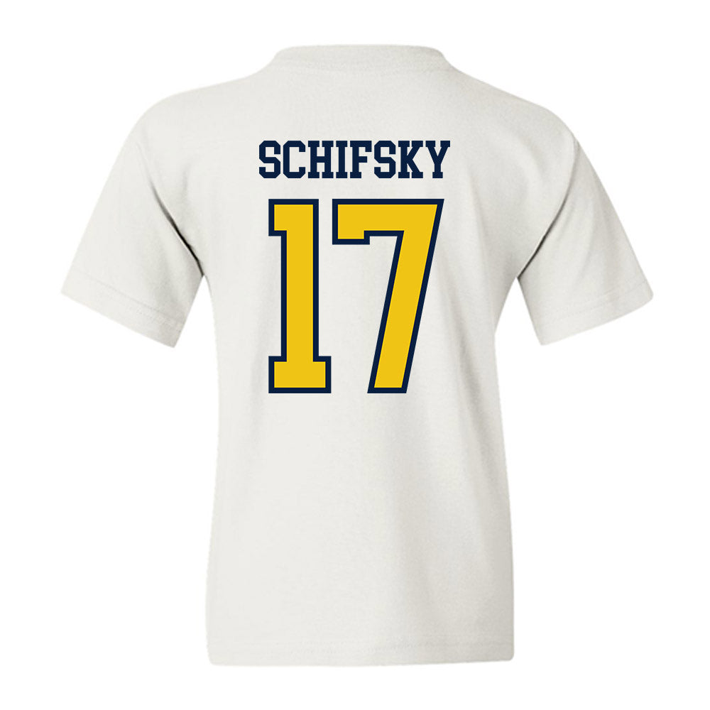 Michigan - NCAA Men's Ice Hockey : Garrett Schifsky - Classic Shersey Youth T-Shirt-1