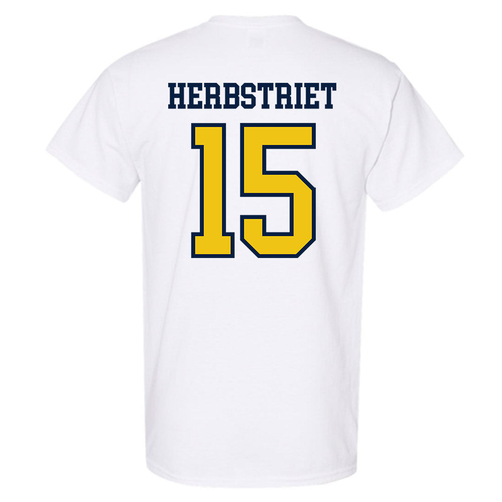 Michigan - NCAA Football : Chase Herbstriet - Classic Shersey T-Shirt-1