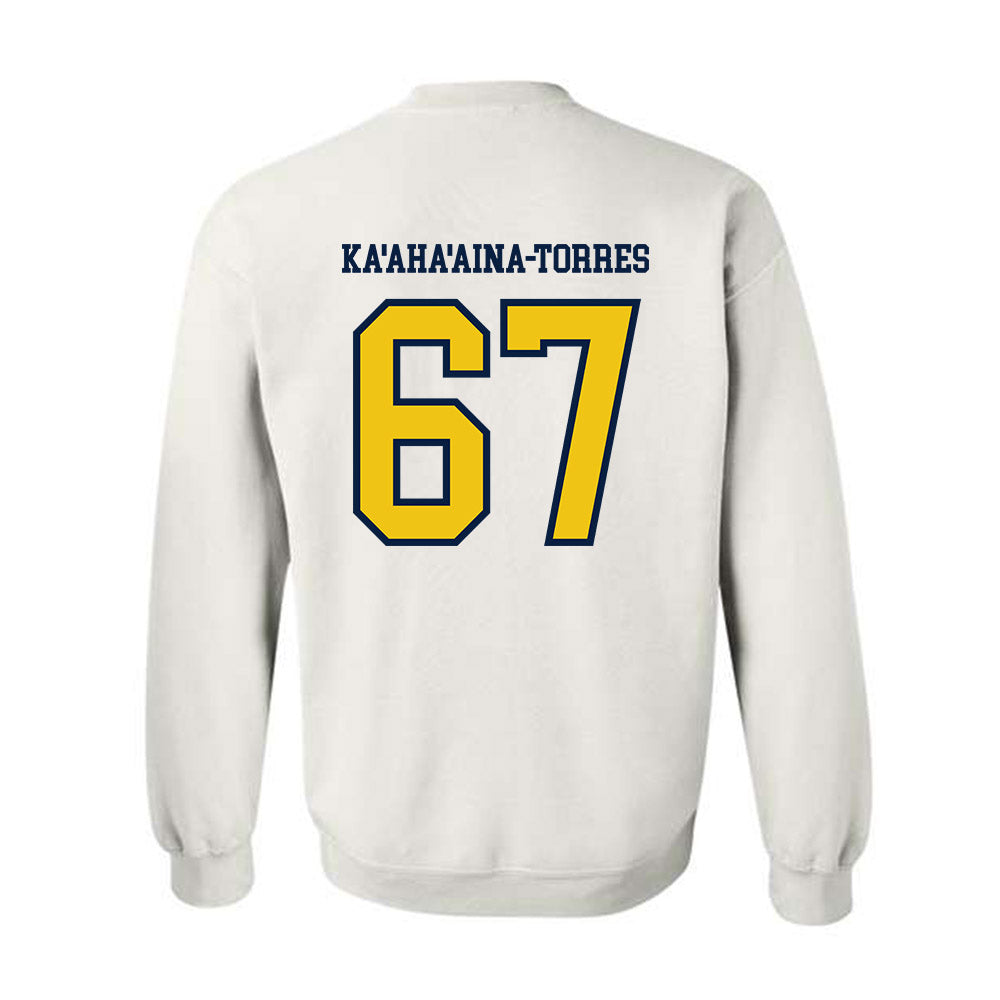 Michigan - NCAA Football : Houston Ka'aha'aina-Torres - Classic Shersey Crewneck Sweatshirt-1