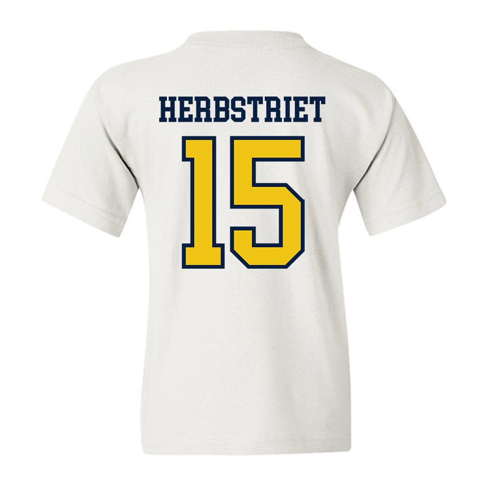 Michigan - NCAA Football : Chase Herbstriet - Classic Shersey Youth T-Shirt-1