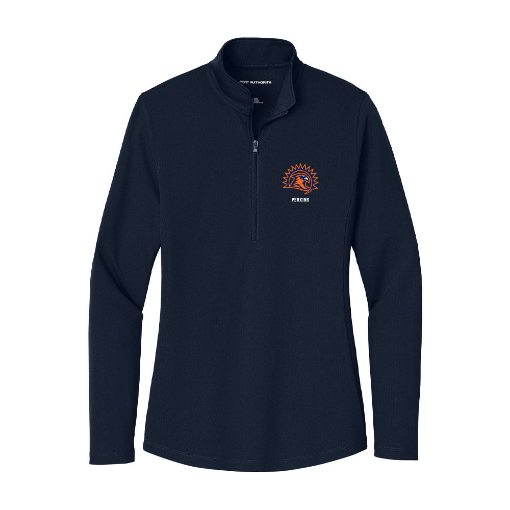 FPU - NCAA Baseball : Garrett Perkins - Women's Lightweight Quarter Zip Jacket-0