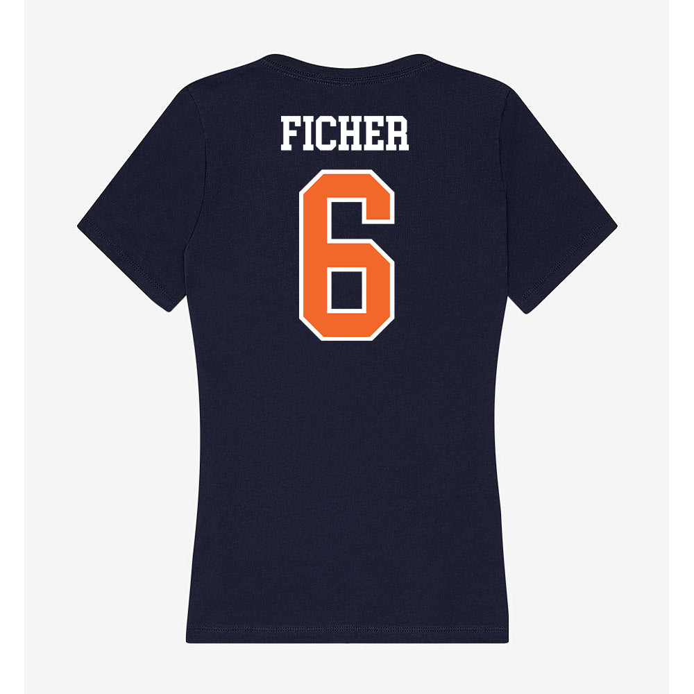 FPU - NCAA Men's Basketball : Malachi Ficher - Classic Shersey Women's V-Neck T-Shirt-1
