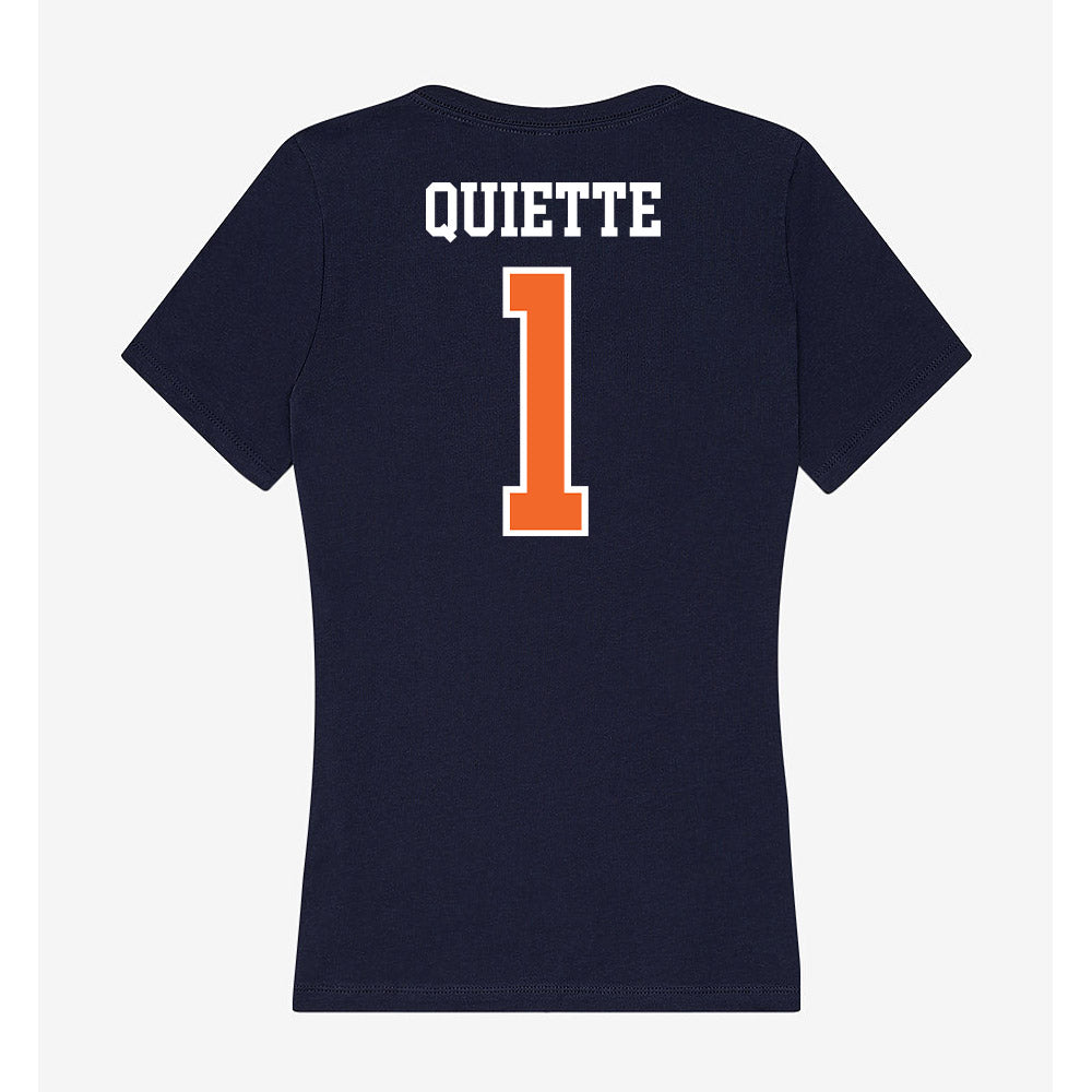 FPU - NCAA Men's Basketball : Gabriel Quiette - Classic Shersey Women's V-Neck T-Shirt-1