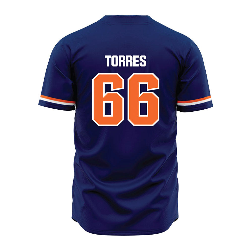 FPU - NCAA Baseball : Rogelio Torres - Blue Jersey-1