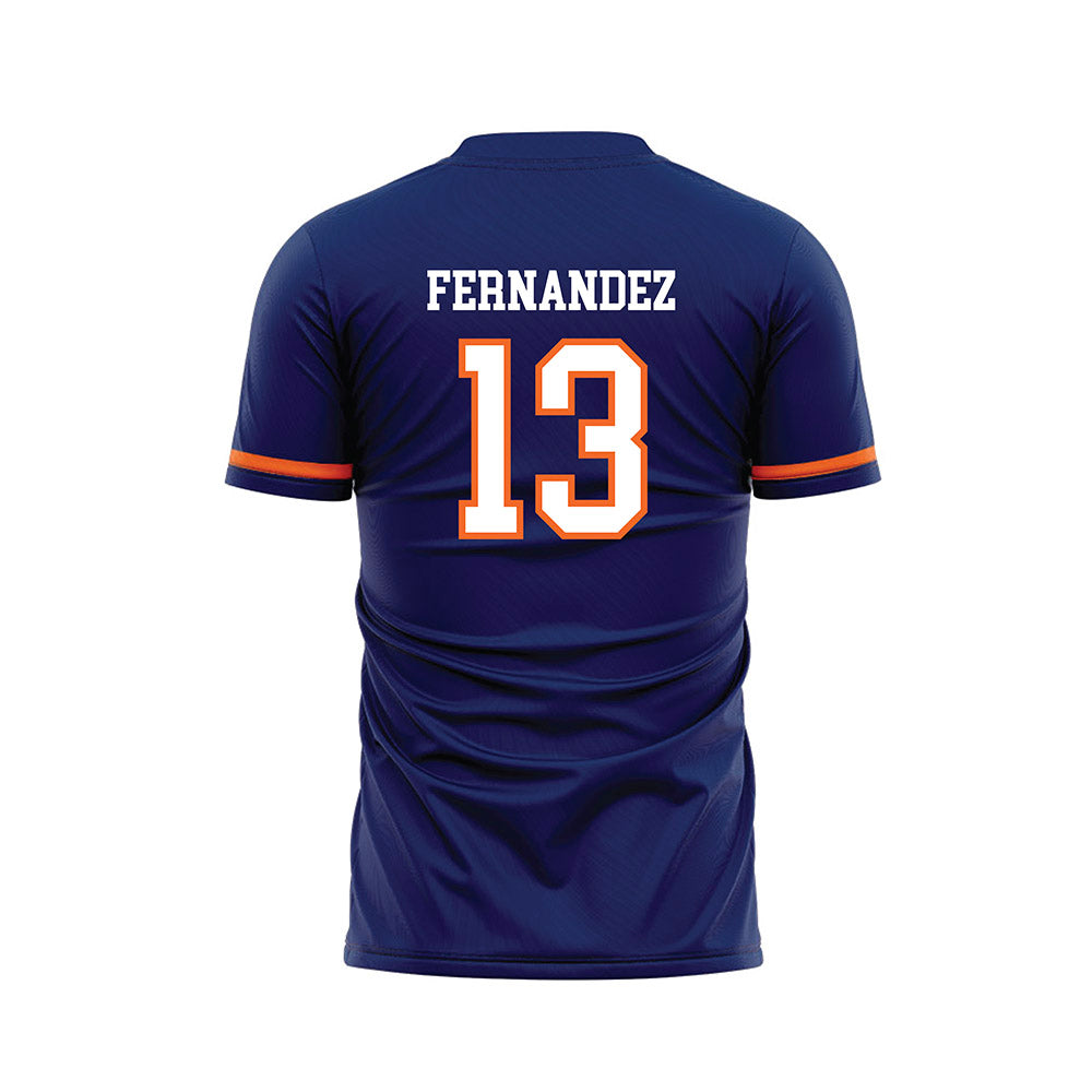 FPU - NCAA Men's Soccer : LJ Fernandez - Blue Soccer Jersey-1