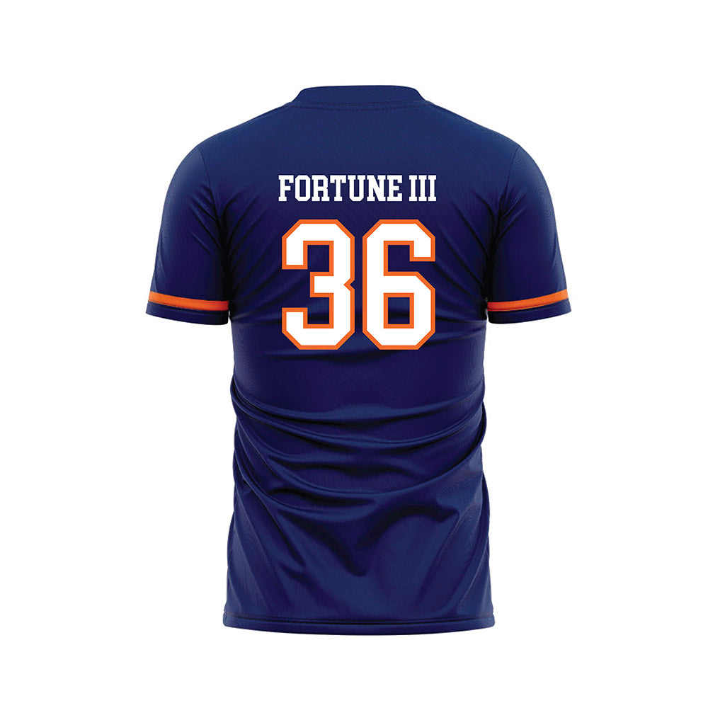 FPU - NCAA Men's Soccer : Allen Fortune III - Blue Soccer Jersey-1