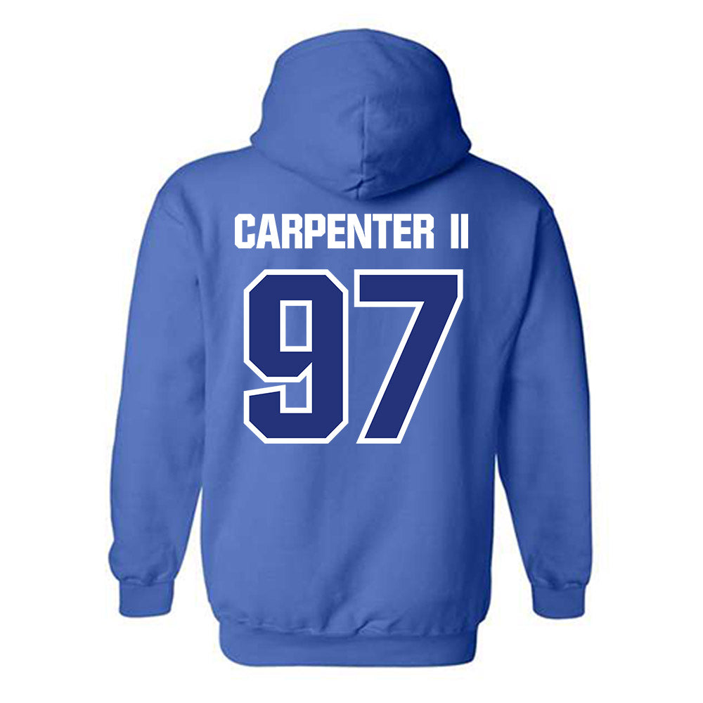 TN State - NCAA Football : Terence Carpenter II - Classic Shersey Hooded Sweatshirt-3