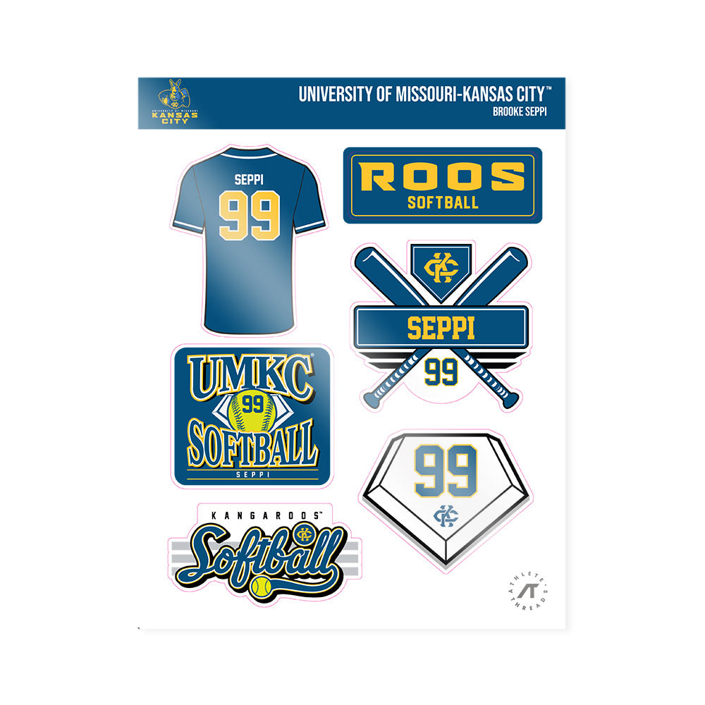 UMKC - NCAA Softball : Brooke Seppi - Sticker Sheet-0