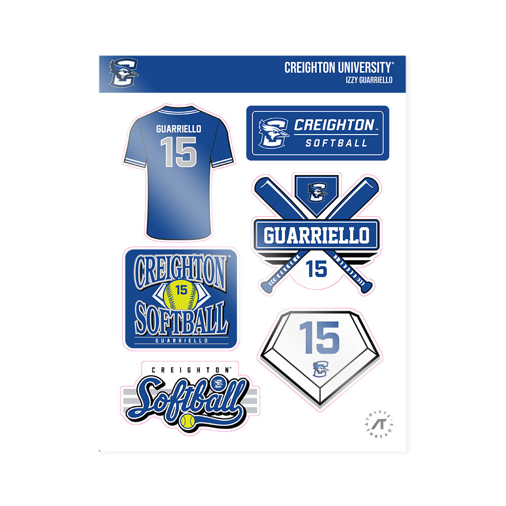Creighton - NCAA Softball : Izzy Guarriello - Sticker Sheet-0