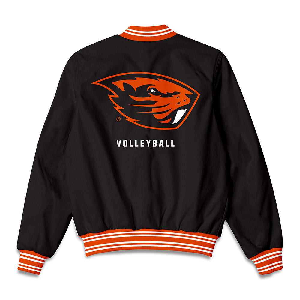 Oregon State - NCAA Women's Volleyball : Cheyenne Green - Bomber Jacket-1