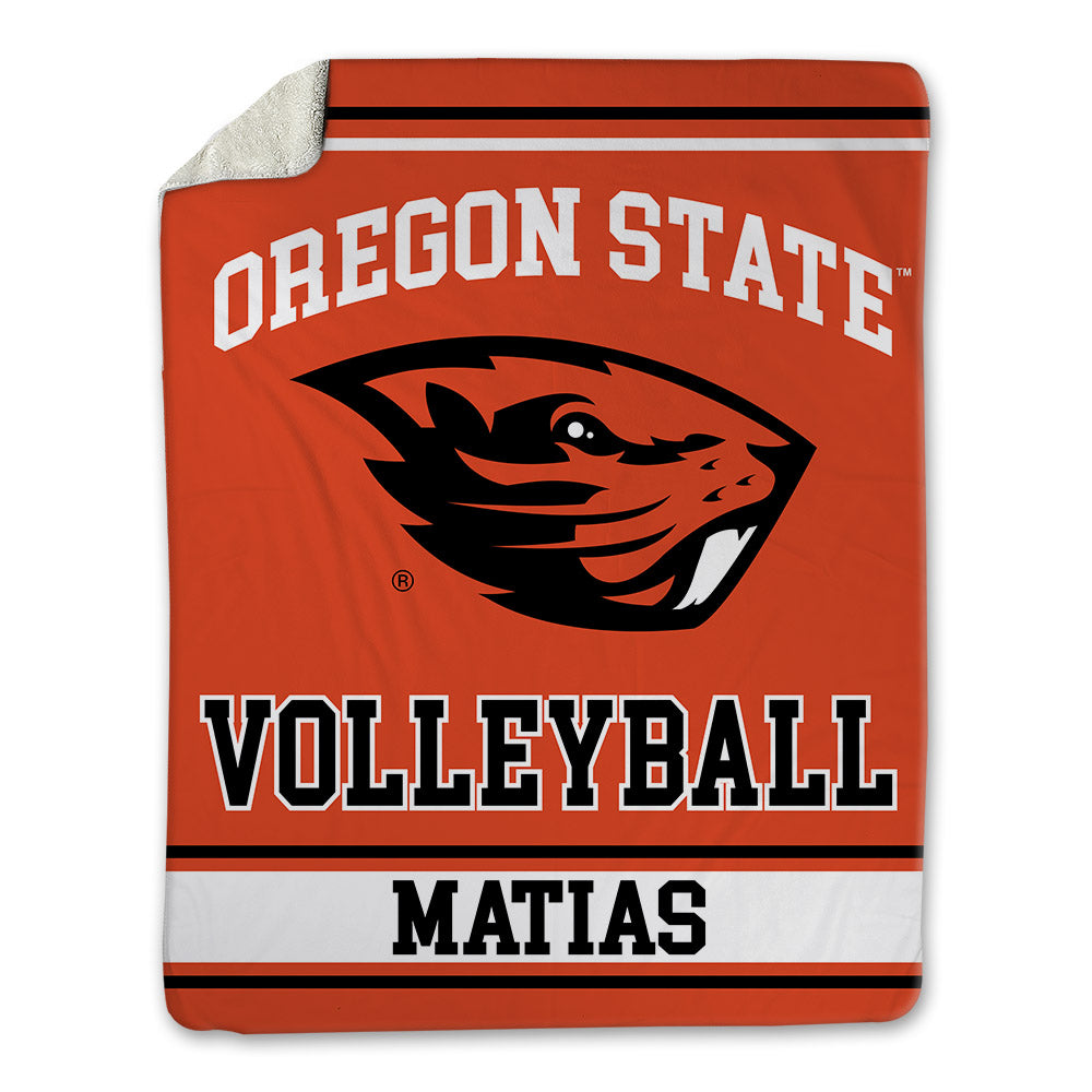 Oregon State - NCAA Women's Volleyball : Jackie Matias - Blanket-0