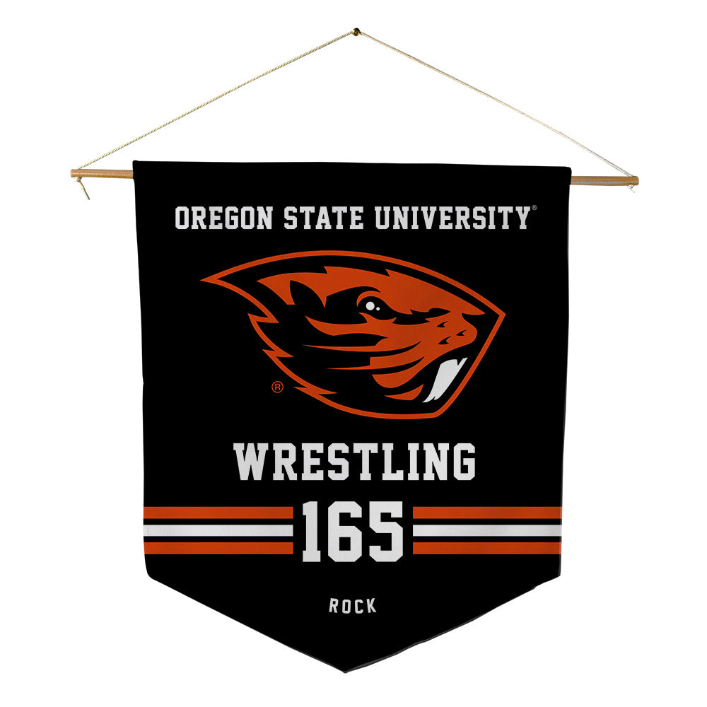 Oregon State - NCAA Wrestling : keller rock - Pennant - 18" x 21"-0