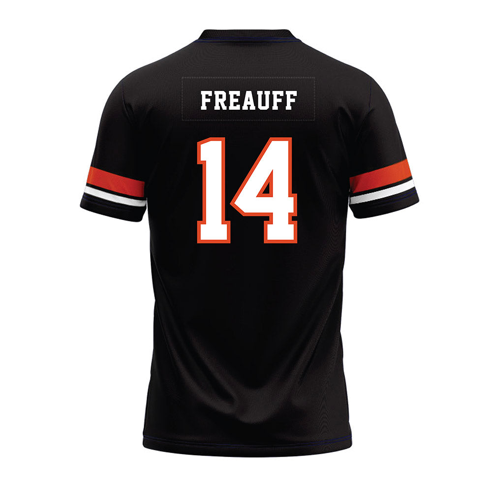 Oregon State - NCAA Football : Eddie Freauff - Black Premium Football Jersey-1