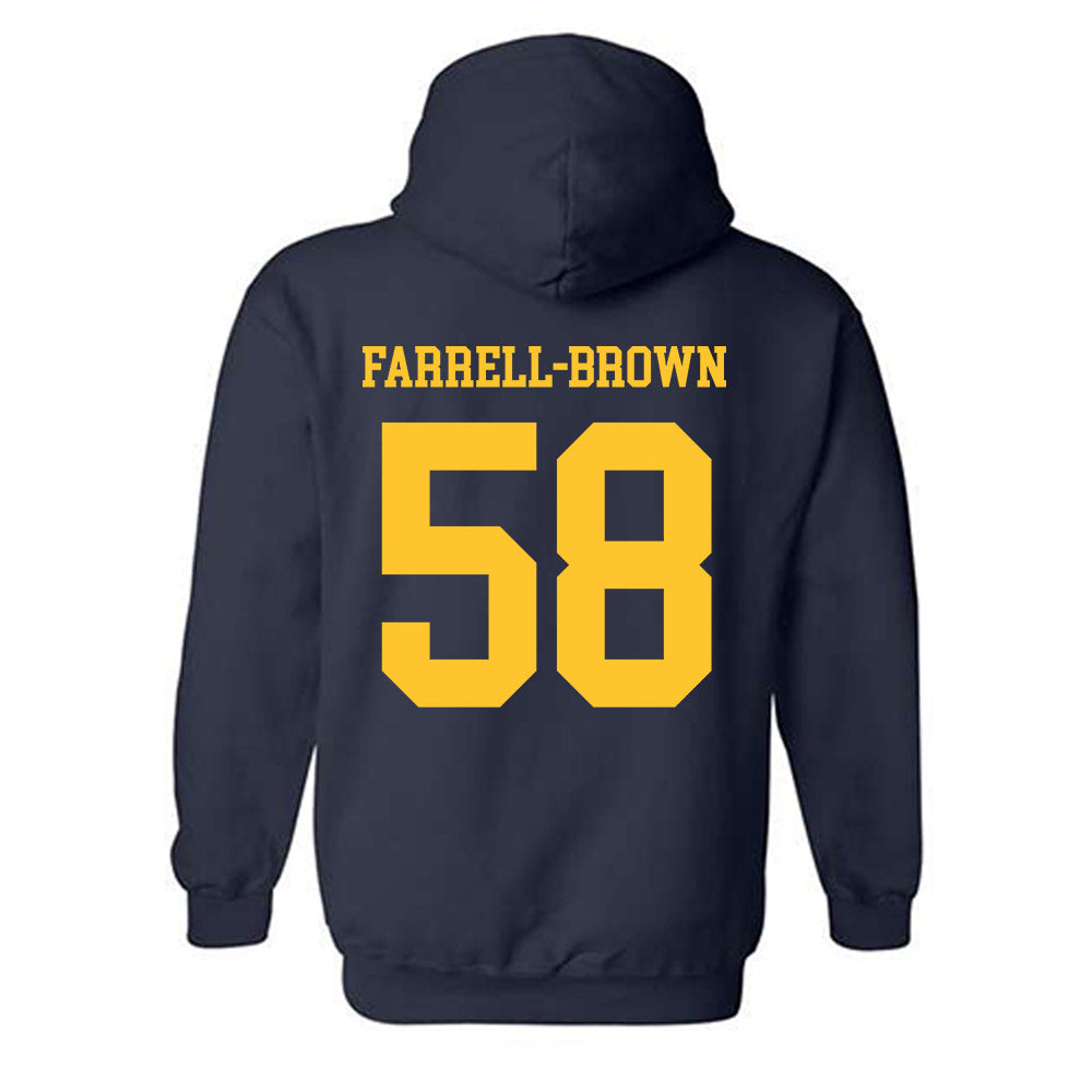 New Haven - NCAA Football : Dante Farrell-Brown - Classic Shersey Hooded Sweatshirt-1