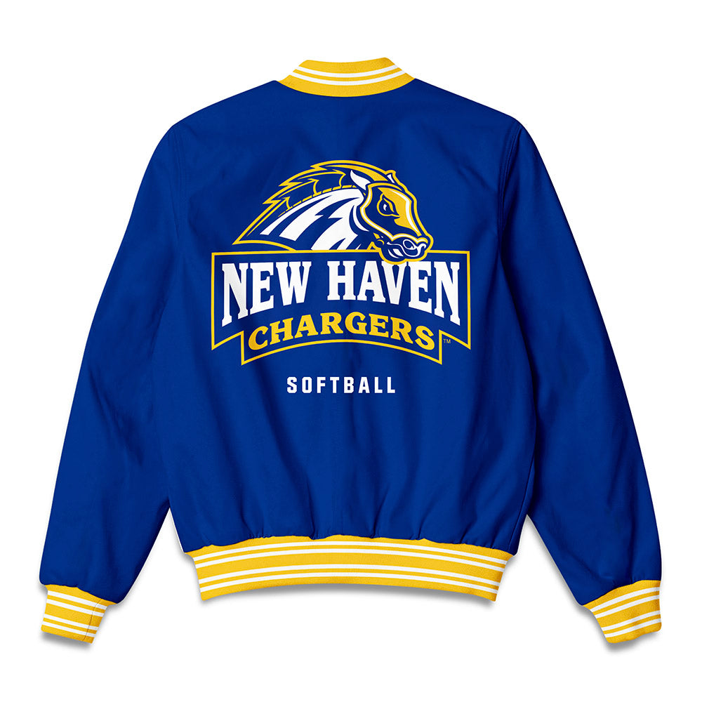 New Haven - NCAA Softball : Jordan Sarka - Bomber Jacket-1