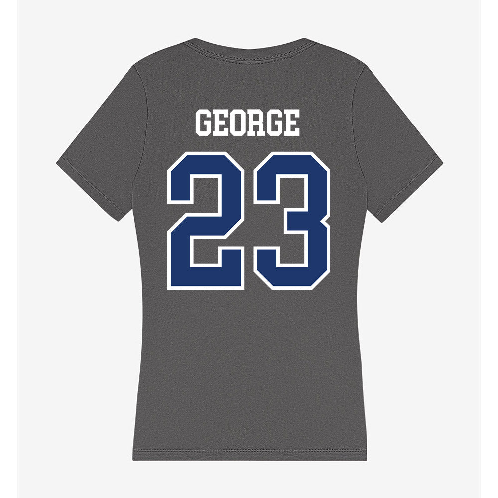 New Haven - NCAA Men's Basketball : Najimi George - Classic Shersey Women's V-Neck T-Shirt-1