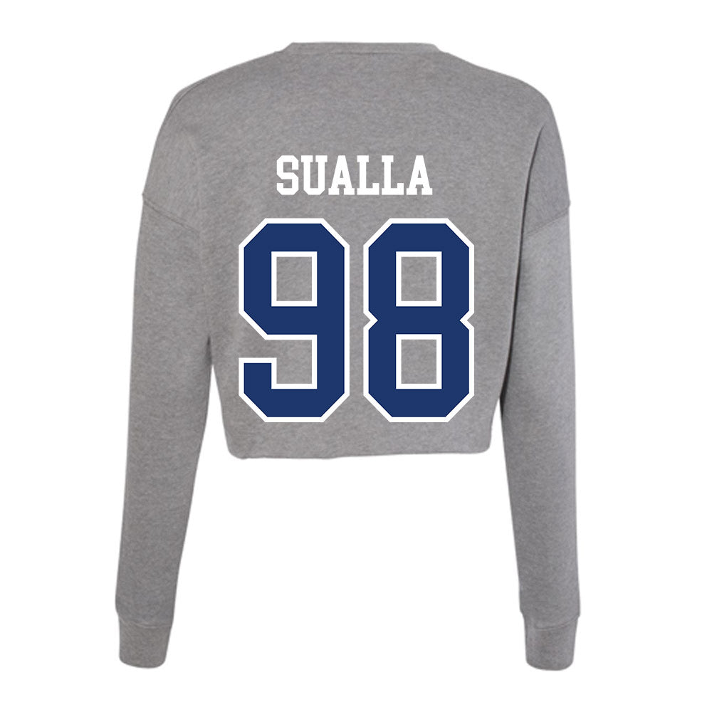 New Haven - NCAA Football : John Sualla - Classic Shersey Women's Cropped Crew Fleece-1