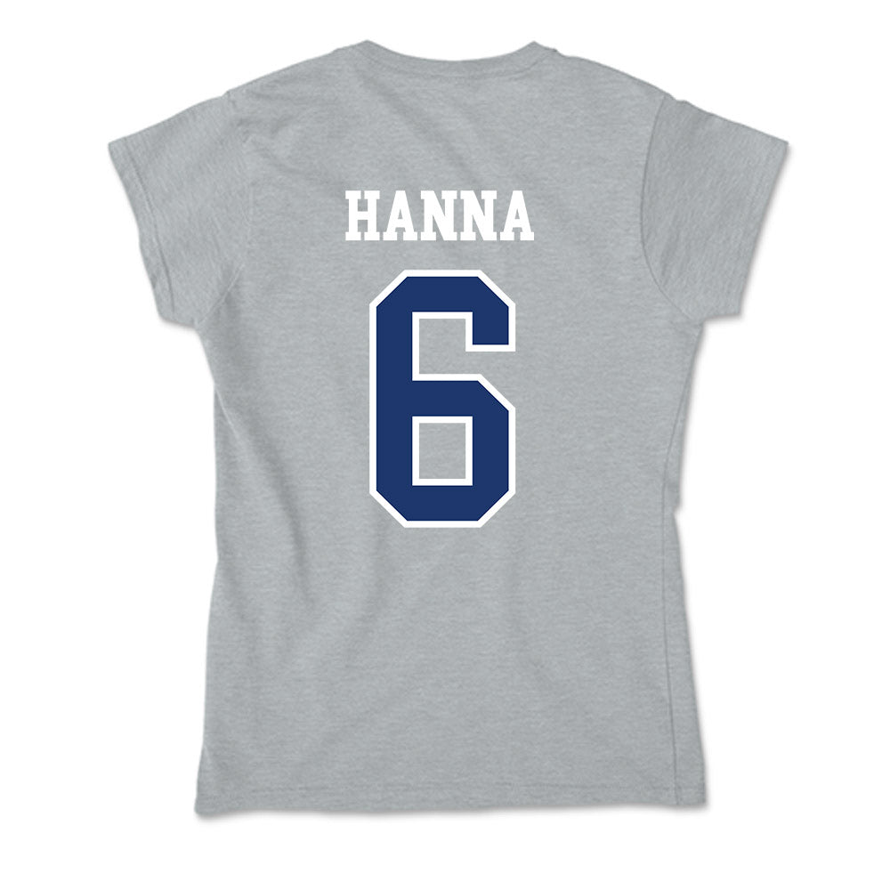 New Haven - NCAA Men's Basketball : Justice Hanna - Classic Shersey Soft Style Women’s T-Shirt-1