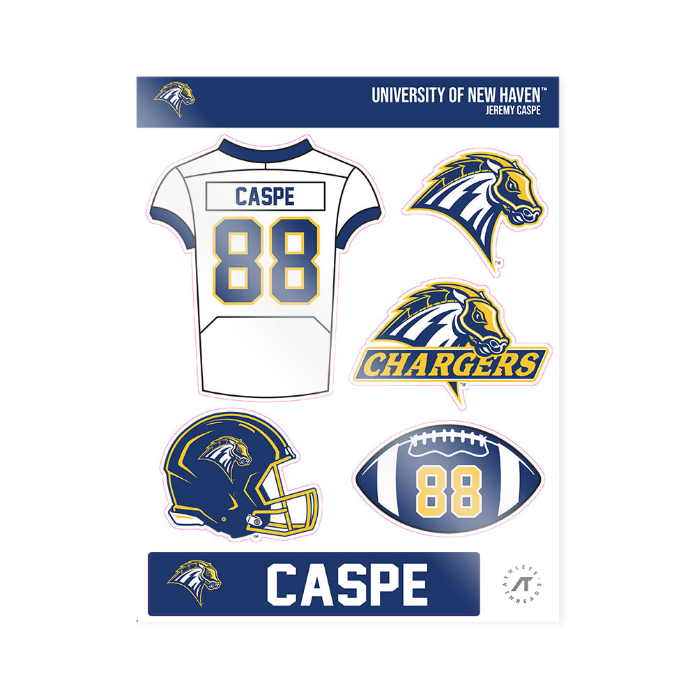 New Haven - NCAA Football : Jeremy Caspe - Sticker Sheet-0