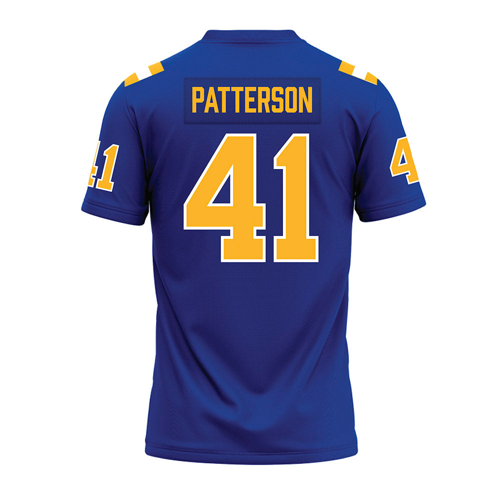 Pittsburgh - NCAA Football : Isaac Patterson - Blue Premium Football Jersey-1