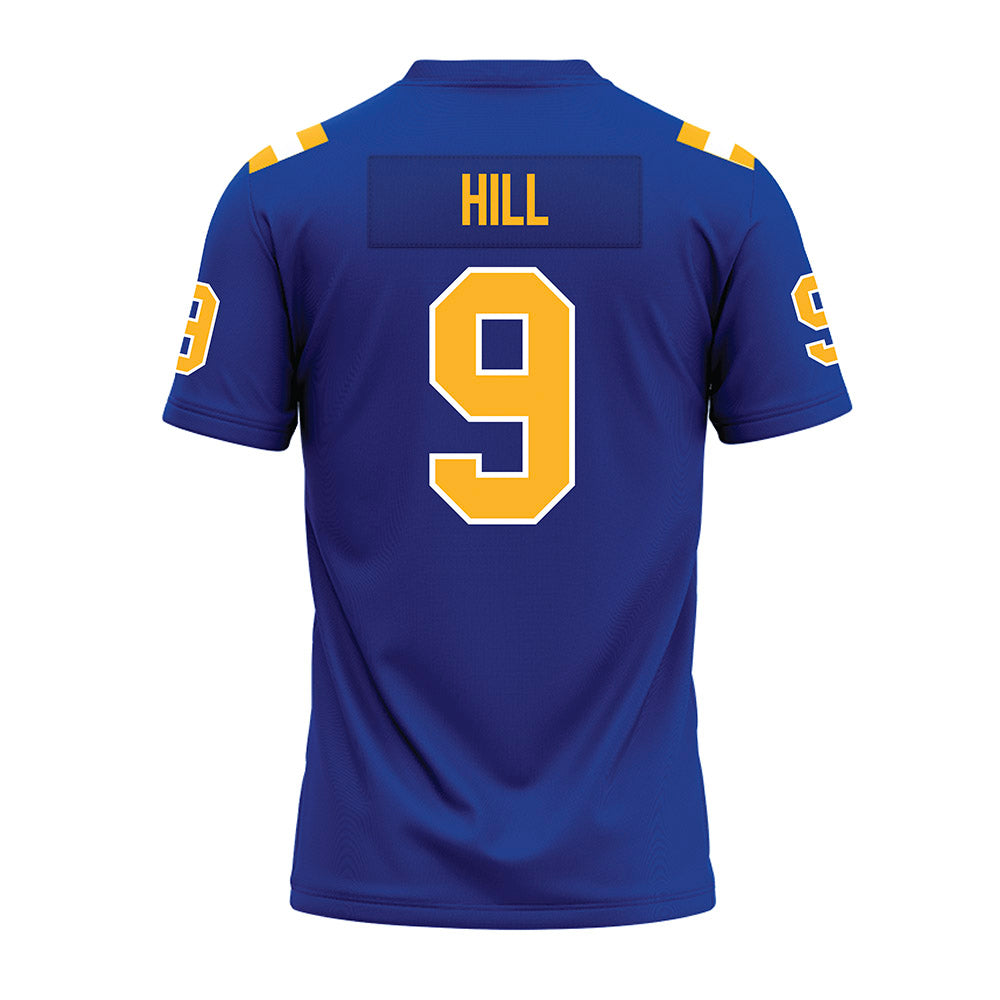 Pittsburgh - NCAA Football : Brandon Hill - Blue Premium Football Jersey-1
