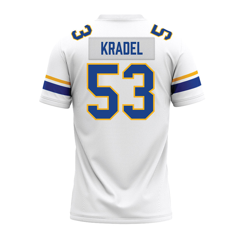 Pittsburgh - NCAA Football : Jkae Kradel - White Premium Football Jersey-1