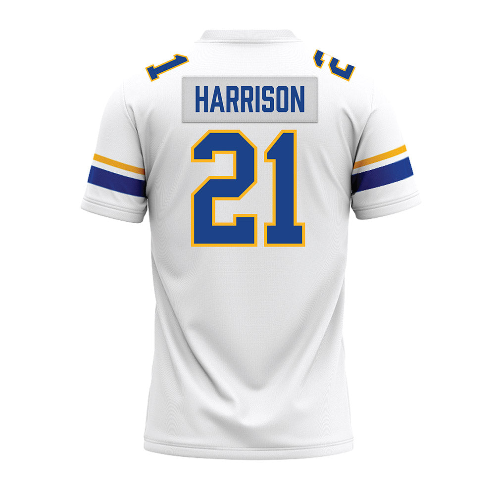 Pittsburgh - NCAA Football : Shadarian Harrison - White Premium Football Jersey-1