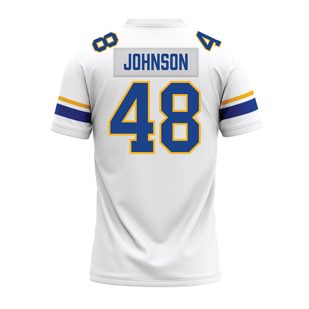 Pittsburgh - NCAA Football : Desmond Johnson - White Premium Football Jersey-1