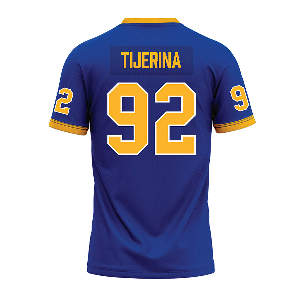 Pittsburgh - NCAA Football : Kaemon Tijerina - Blue Premium Football Jersey-1