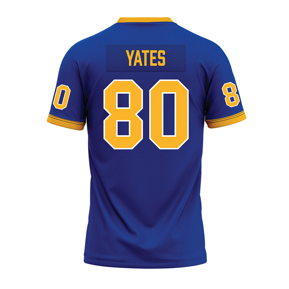 Pittsburgh - NCAA Football : Bryce Yates - Blue Premium Football Jersey-1