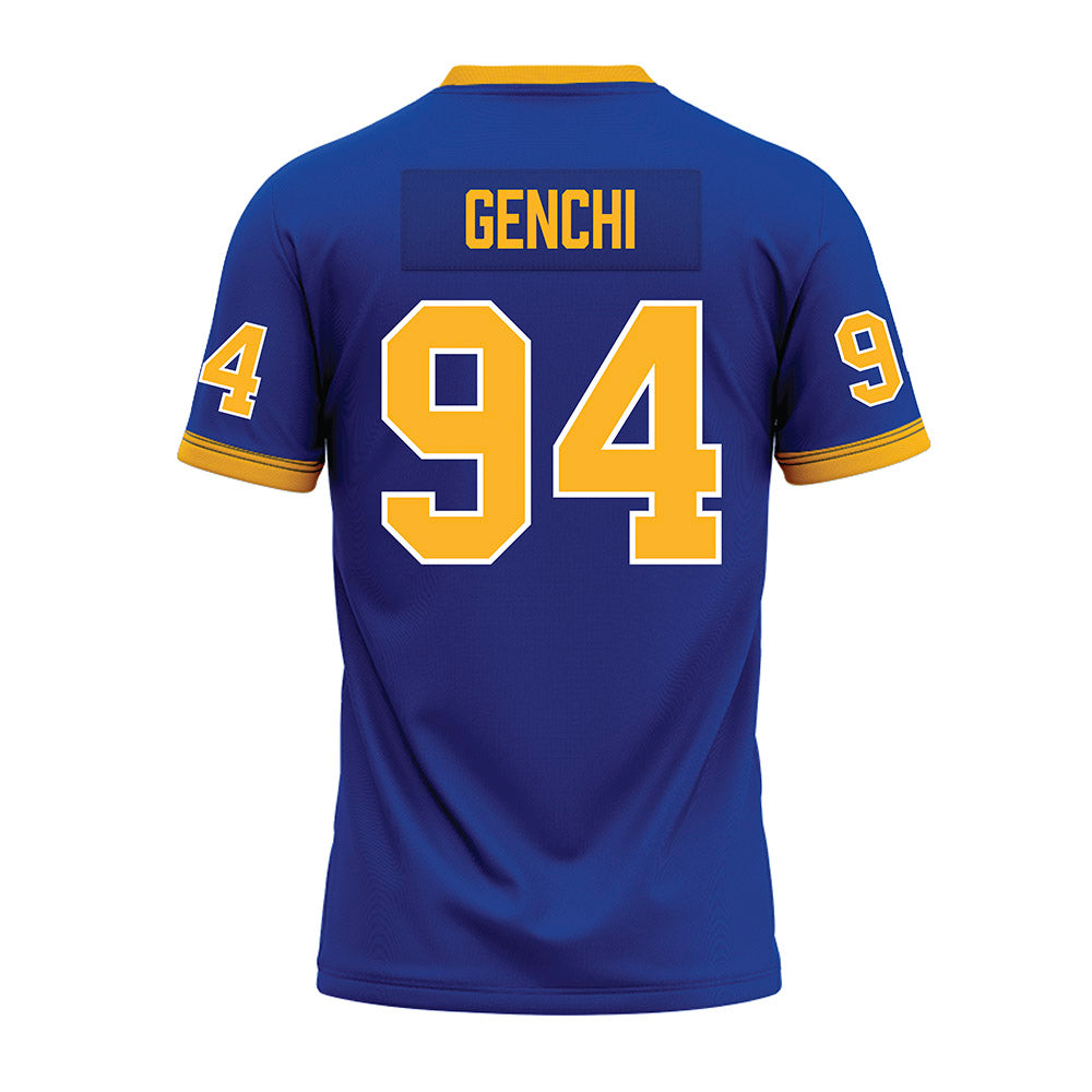 Pittsburgh - NCAA Football : Carter Genchi - Blue Premium Football Jersey-1