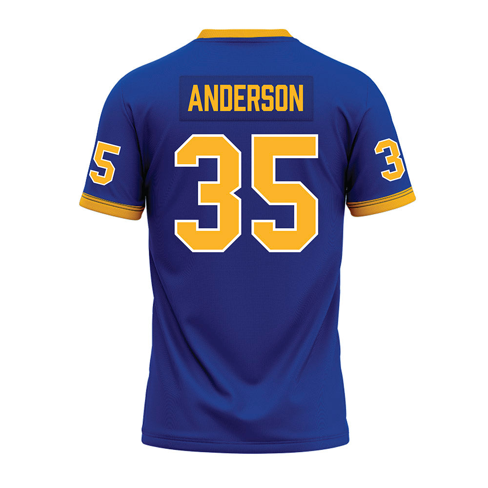 Pittsburgh - NCAA Football : Julian "JuJu" Anderson - Blue Premium Football Jersey-1