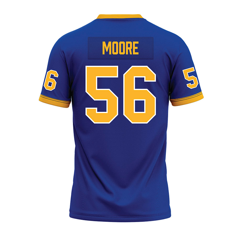 Pittsburgh - NCAA Football : Jaeden Moore - Blue Premium Football Jersey-1